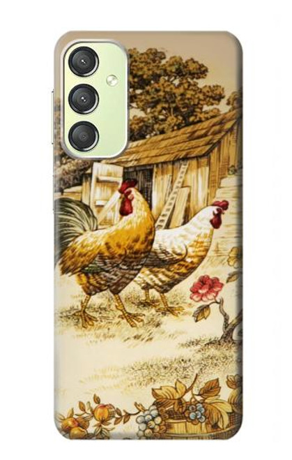 S2181 French Country Chicken Case For Samsung Galaxy A24 4G