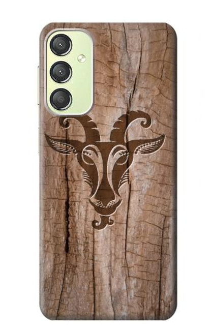 S2183 Goat Wood Graphic Printed Case For Samsung Galaxy A24 4G