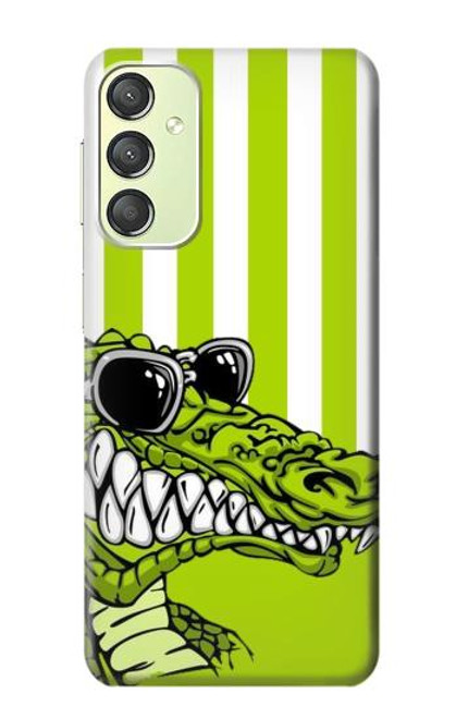 S2323 Funny Green Alligator Crocodile Case For Samsung Galaxy A24 4G