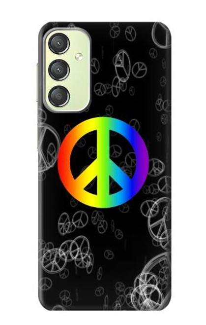 S2356 Peace Sign Case For Samsung Galaxy A24 4G