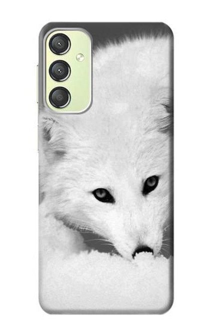 S2569 White Arctic Fox Case For Samsung Galaxy A24 4G