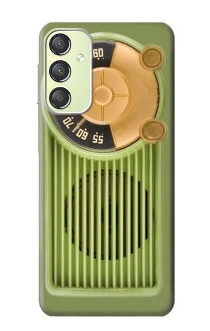 S2656 Vintage Bakelite Radio Green Case For Samsung Galaxy A24 4G