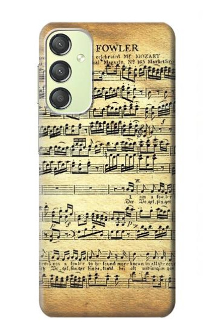S2667 The Fowler Mozart Music Sheet Case For Samsung Galaxy A24 4G