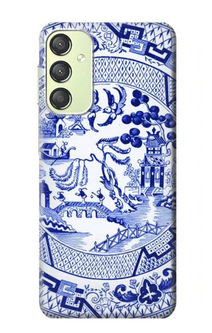 S2768 Willow Pattern Graphic Case For Samsung Galaxy A24 4G