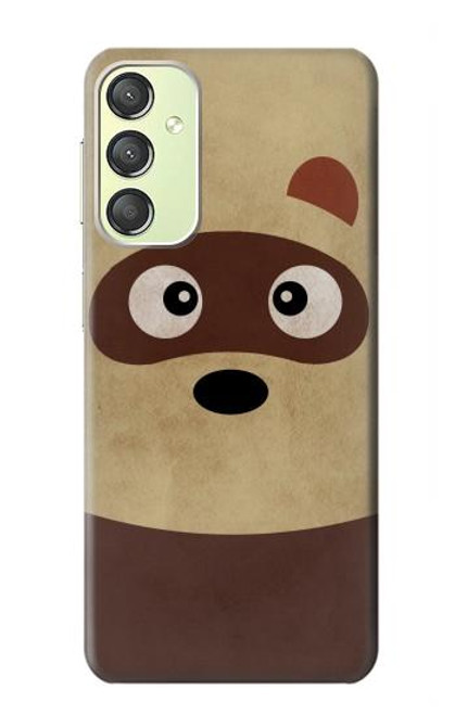 S2825 Cute Cartoon Raccoon Case For Samsung Galaxy A24 4G