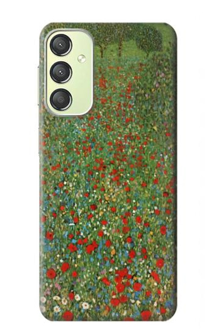 S2872 Gustav Klimt Poppy Field Case For Samsung Galaxy A24 4G