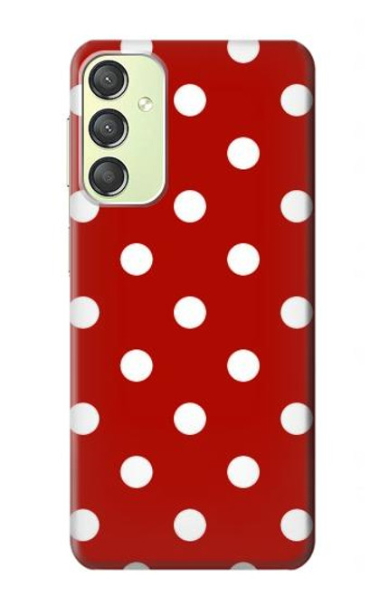 S2951 Red Polka Dots Case For Samsung Galaxy A24 4G