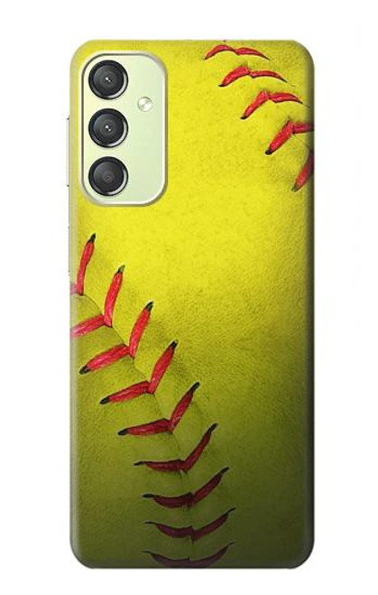 S3031 Yellow Softball Ball Case For Samsung Galaxy A24 4G