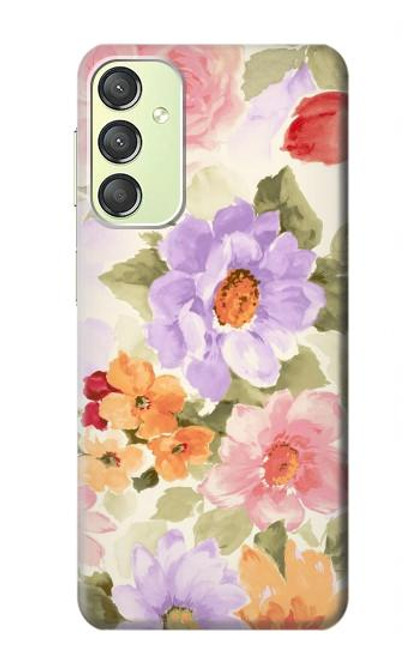 S3035 Sweet Flower Painting Case For Samsung Galaxy A24 4G