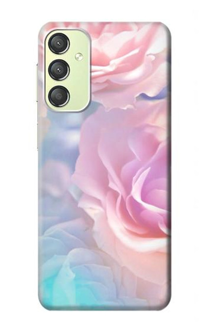 S3050 Vintage Pastel Flowers Case For Samsung Galaxy A24 4G