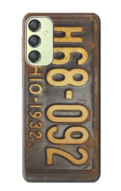 S3228 Vintage Car License Plate Case For Samsung Galaxy A24 4G