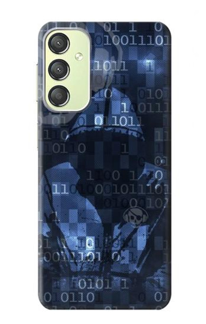 S3431 Digital Code Cyber Hacker Case For Samsung Galaxy A24 4G