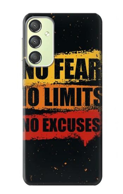 S3492 No Fear Limits Excuses Case For Samsung Galaxy A24 4G