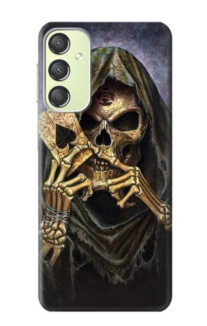 S3594 Grim Reaper Wins Poker Case For Samsung Galaxy A24 4G