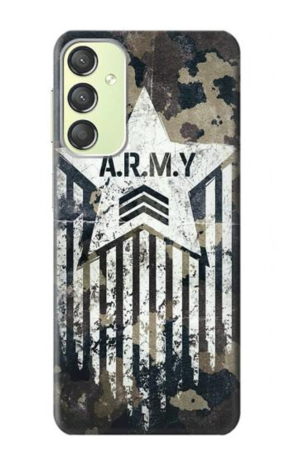 S3666 Army Camo Camouflage Case For Samsung Galaxy A24 4G