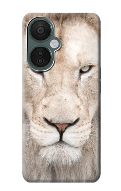 S2399 White Lion Face Case For OnePlus Nord CE 3 Lite, Nord N30 5G