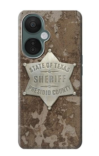 S2868 Texas Presidio County Sheriff Badge Case For OnePlus Nord CE 3 Lite, Nord N30 5G