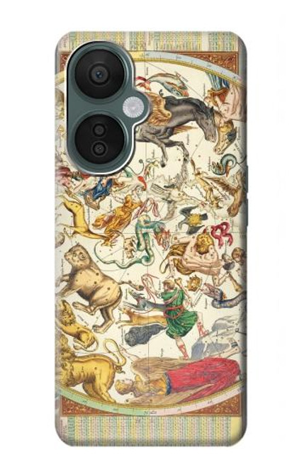 S3145 Antique Constellation Star Sky Map Case For OnePlus Nord CE 3 Lite, Nord N30 5G