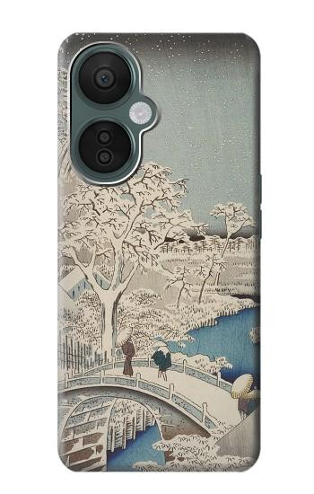 S3350 Utagawa Hiroshige Drum Bridge Yuhi Hill in Meguro Case For OnePlus Nord CE 3 Lite, Nord N30 5G