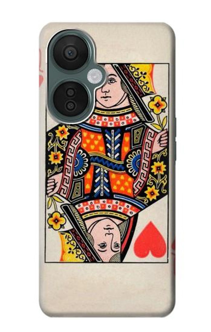S3429 Queen Hearts Card Case For OnePlus Nord CE 3 Lite, Nord N30 5G