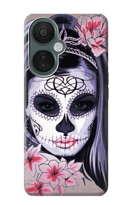 S3821 Sugar Skull Steam Punk Girl Gothic Case For OnePlus Nord CE 3 Lite, Nord N30 5G