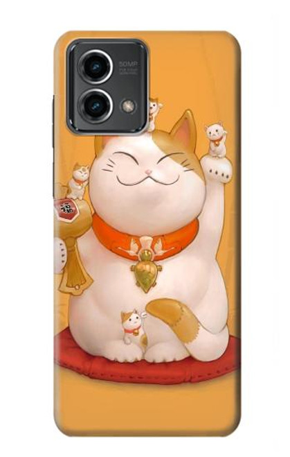S1217 Maneki Neko Lucky Cat Case For Motorola Moto G Stylus 5G (2023)