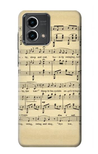 S2504 Vintage Music Sheet Case For Motorola Moto G Stylus 5G (2023)