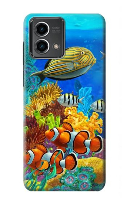 S2568 Sea Seabed Fish Corals Underwater Ocean Case For Motorola Moto G Stylus 5G (2023)