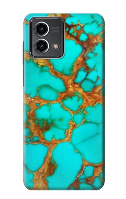 S2688 Aqua Copper Turquoise Gemstone Graphic Case For Motorola Moto G Stylus 5G (2023)