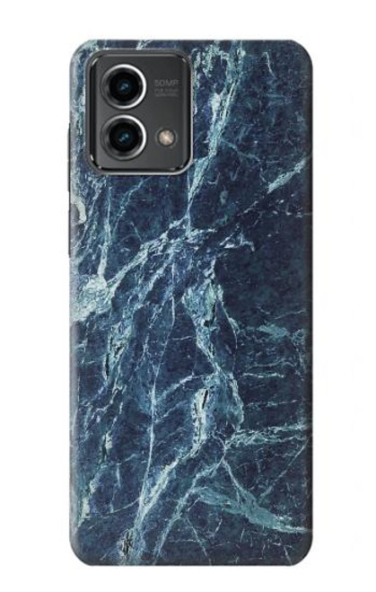 S2799 Light Blue Marble Stone Graphic Printed Case For Motorola Moto G Stylus 5G (2023)