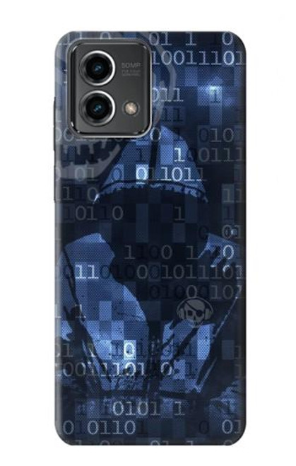 S3431 Digital Code Cyber Hacker Case For Motorola Moto G Stylus 5G (2023)