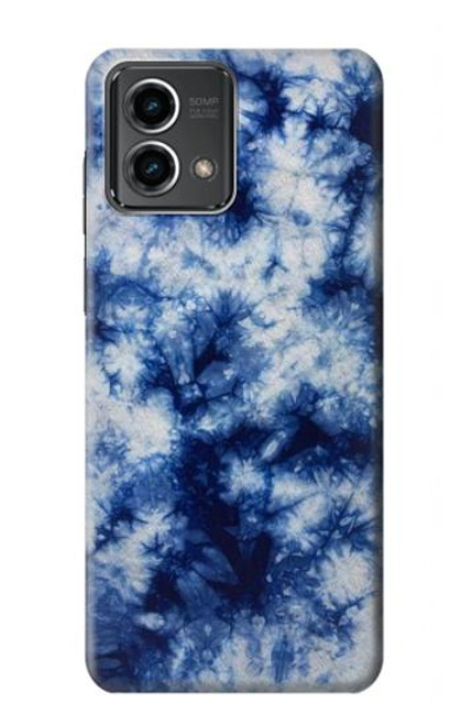 S3439 Fabric Indigo Tie Dye Case For Motorola Moto G Stylus 5G (2023)