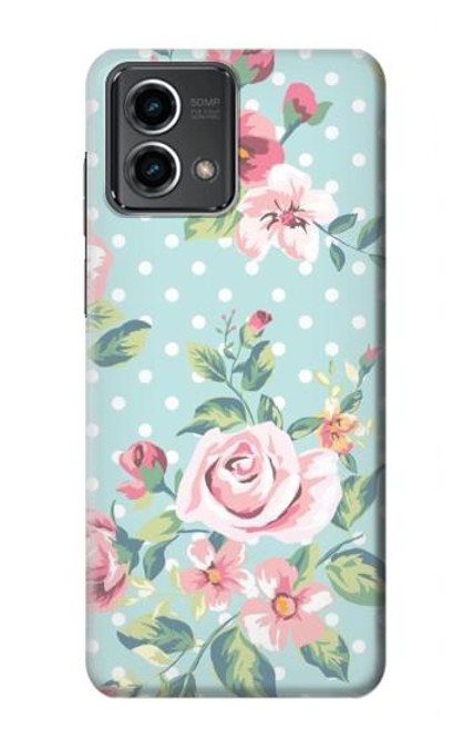 S3494 Vintage Rose Polka Dot Case For Motorola Moto G Stylus 5G (2023)