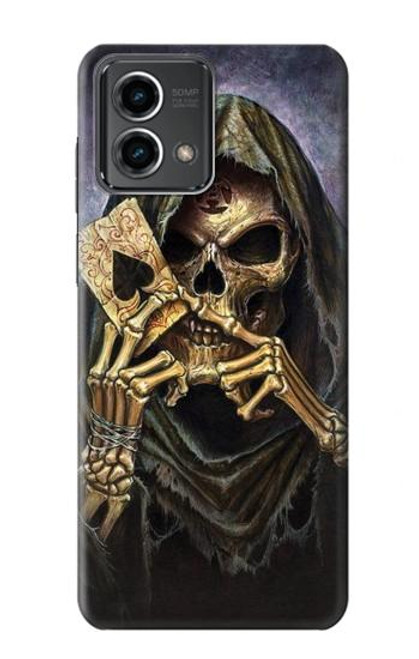 S3594 Grim Reaper Wins Poker Case For Motorola Moto G Stylus 5G (2023)