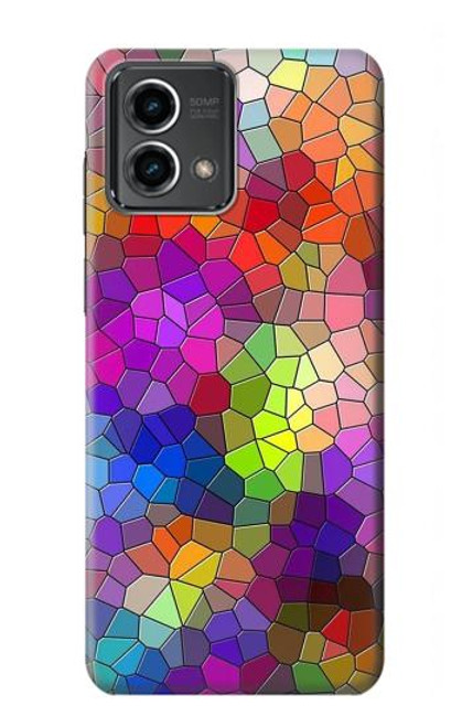 S3677 Colorful Brick Mosaics Case For Motorola Moto G Stylus 5G (2023)