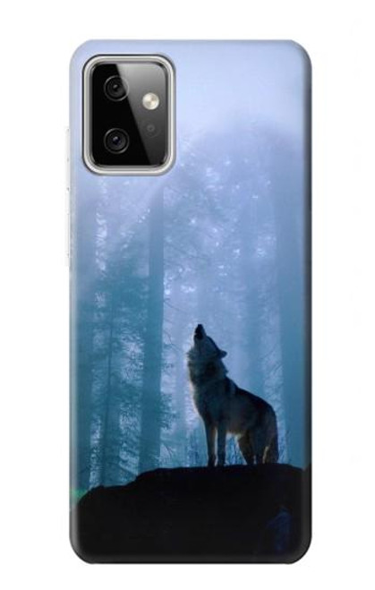 S0935 Wolf Howling in Forest Case For Motorola Moto G Power (2023) 5G