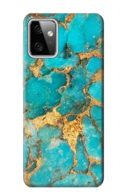 S2906 Aqua Turquoise Stone Case For Motorola Moto G Power (2023) 5G