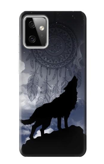 S3011 Dream Catcher Wolf Howling Case For Motorola Moto G Power (2023) 5G