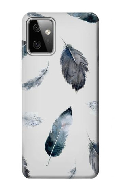 S3085 Feather Paint Pattern Case For Motorola Moto G Power (2023) 5G