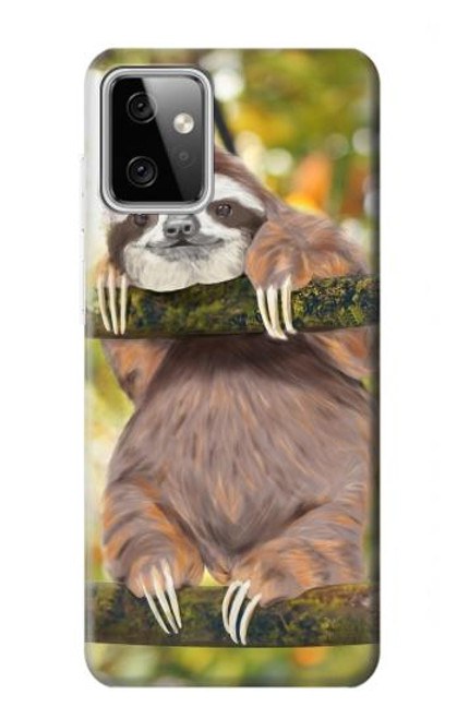 S3138 Cute Baby Sloth Paint Case For Motorola Moto G Power (2023) 5G