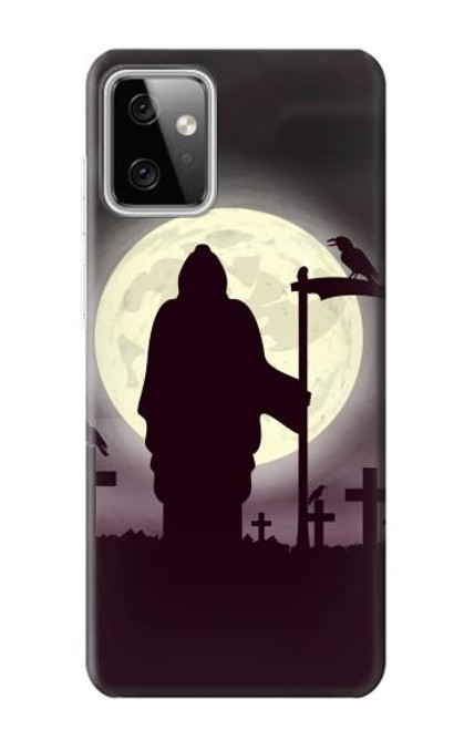 S3262 Grim Reaper Night Moon Cemetery Case For Motorola Moto G Power (2023) 5G