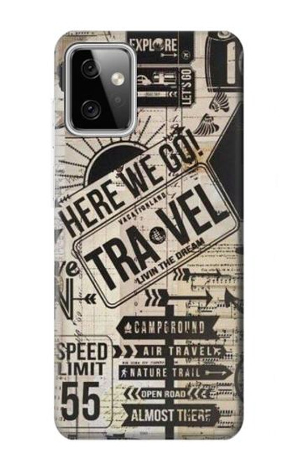 S3441 Vintage Travel Case For Motorola Moto G Power (2023) 5G