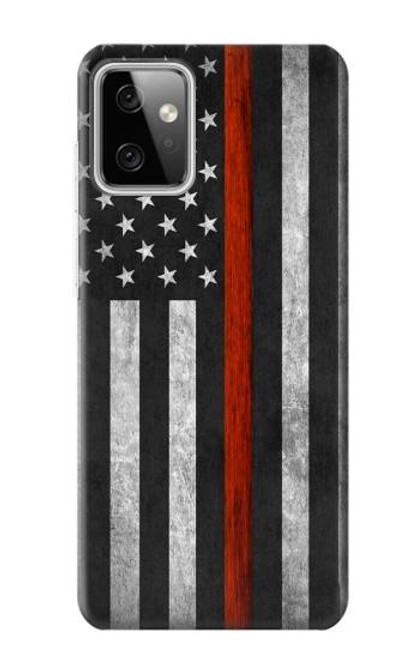 S3472 Firefighter Thin Red Line Flag Case For Motorola Moto G Power (2023) 5G