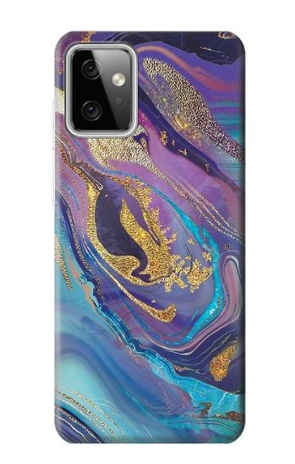 S3676 Colorful Abstract Marble Stone Case For Motorola Moto G Power (2023) 5G