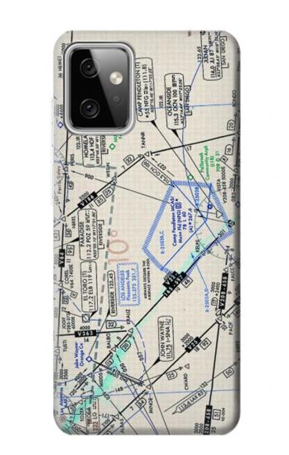 S3882 Flying Enroute Chart Case For Motorola Moto G Power (2023) 5G