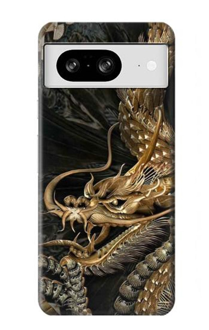 S0426 Gold Dragon Case For Google Pixel 8