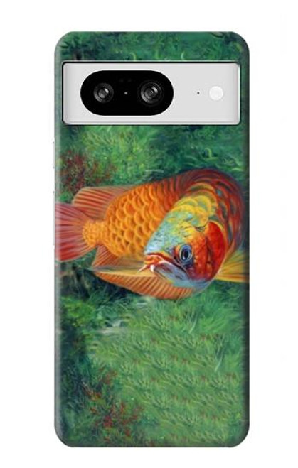 S1157 Red Arowana Fish Case For Google Pixel 8