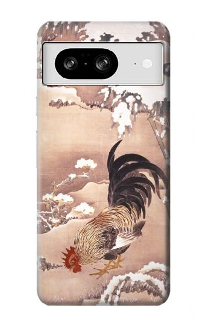 S1332 Ito Jakuchu Rooster Case For Google Pixel 8