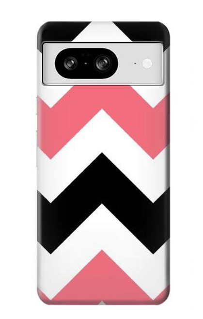 S1849 Pink Black Chevron Zigzag Case For Google Pixel 8