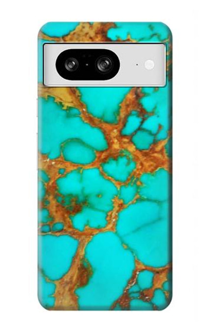 S2688 Aqua Copper Turquoise Gemstone Graphic Case For Google Pixel 8